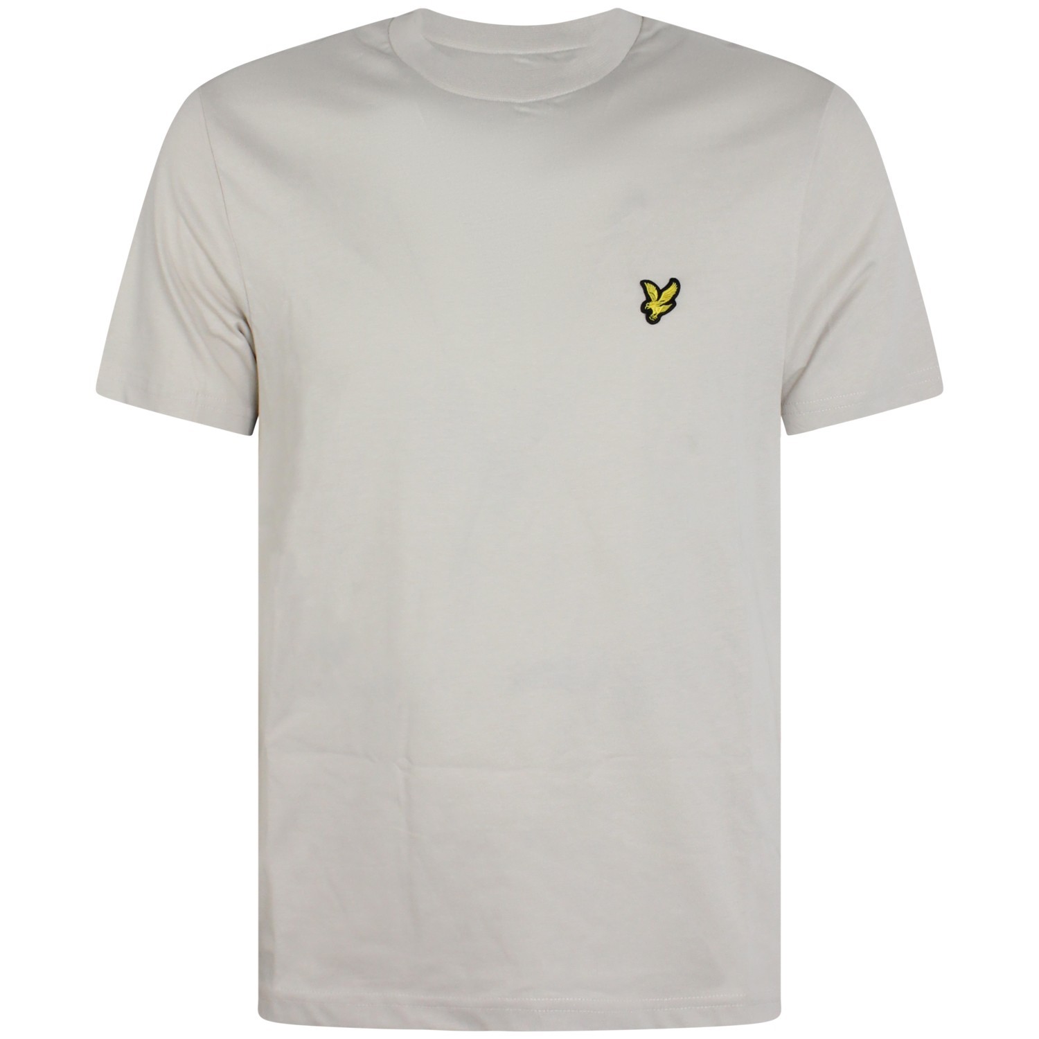T-shirt beige con mini logo per uomo