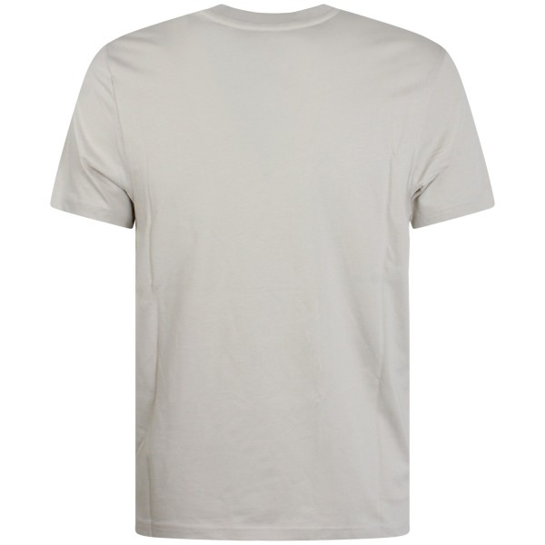 T-shirt beige con mini logo per uomo