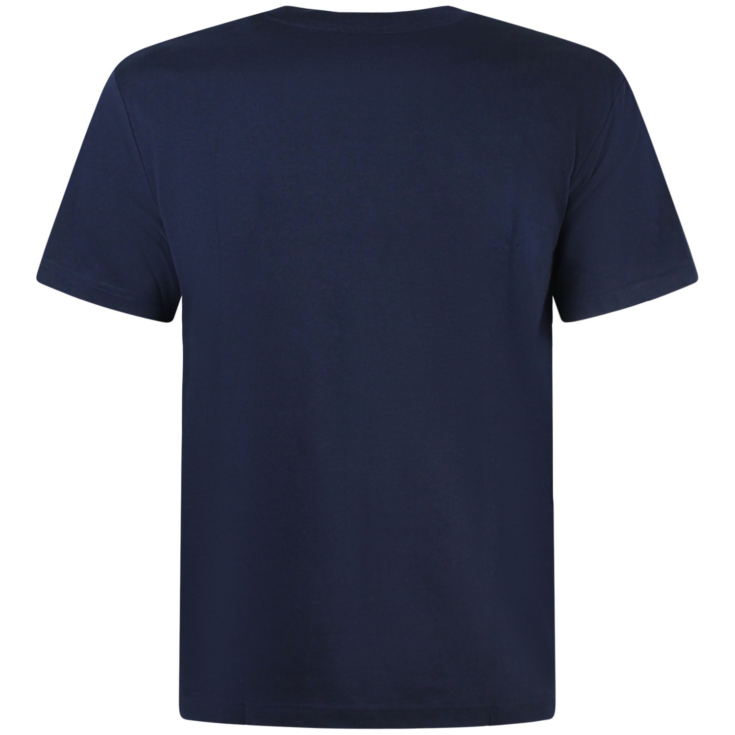 T-shirt blu con mini logo per uomo 2