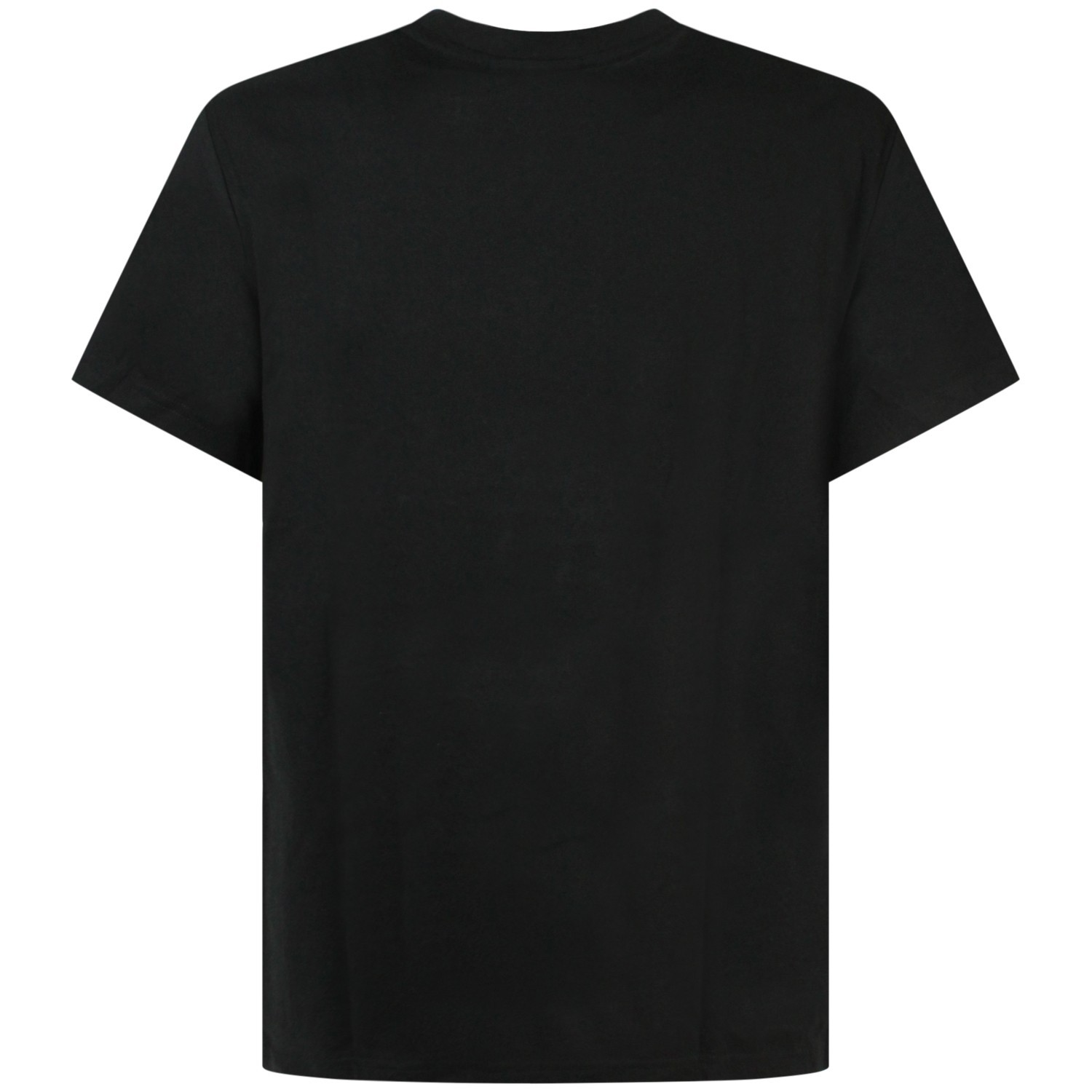 T-shirt nera con mini logo per uomo 2
