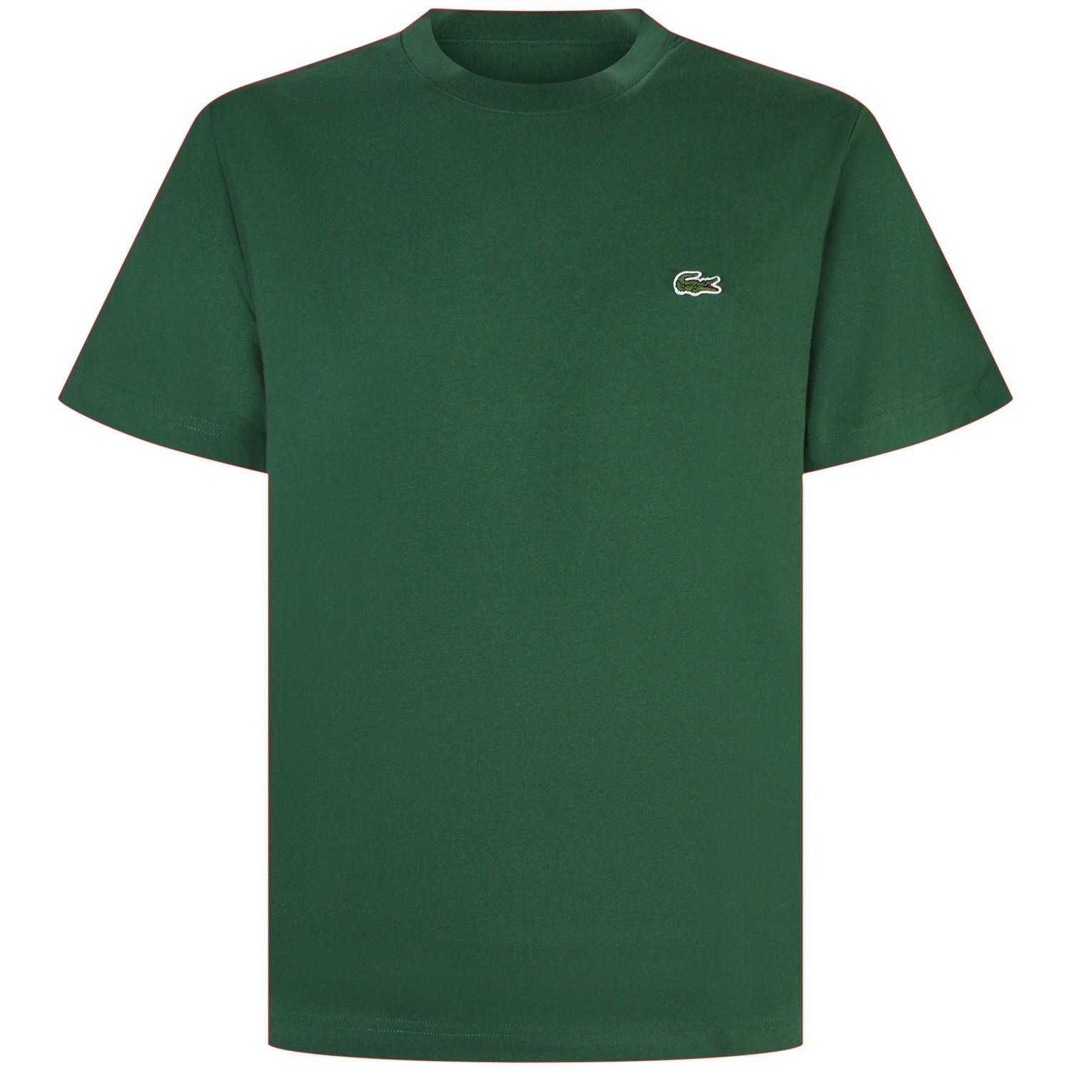 T-shirt verde con mini logo per uomo