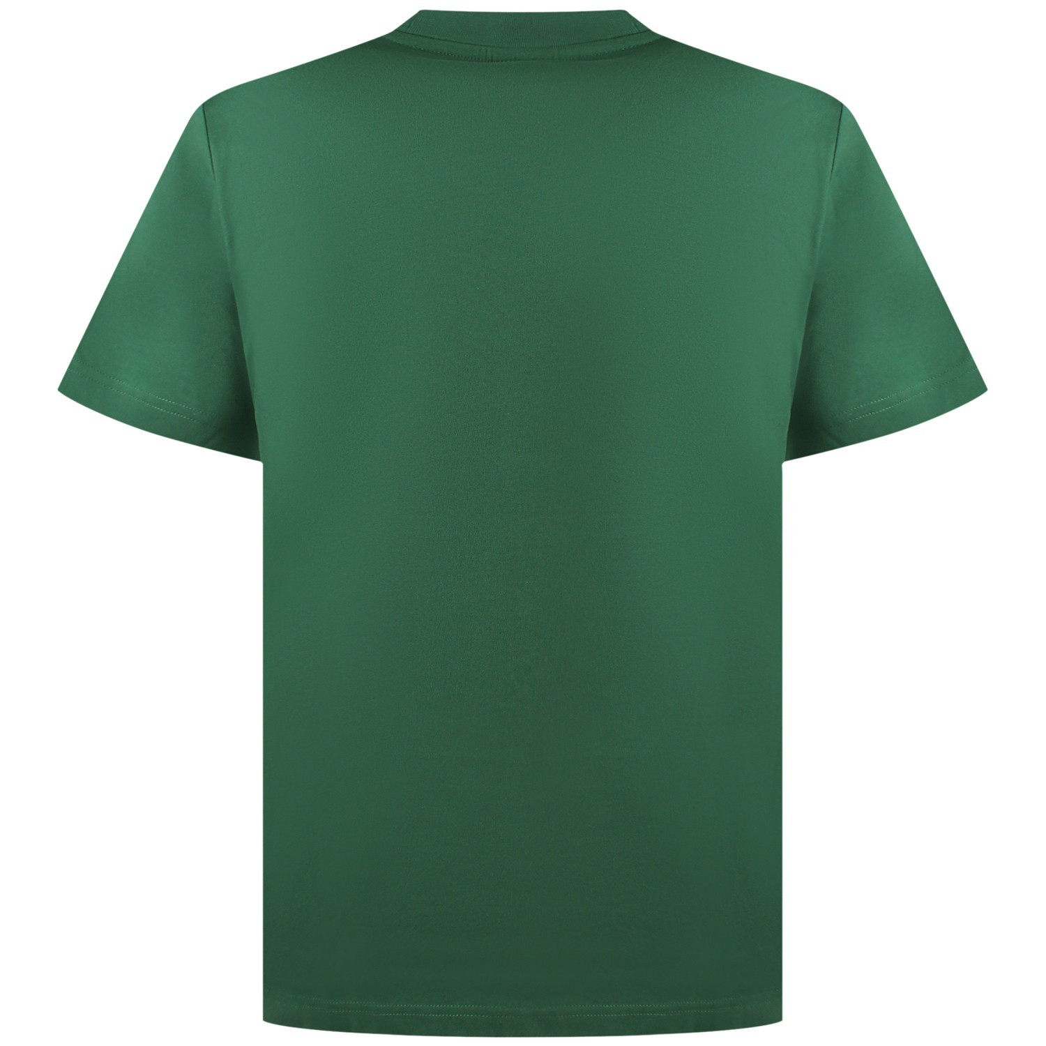 T-shirt verde con mini logo per uomo 2
