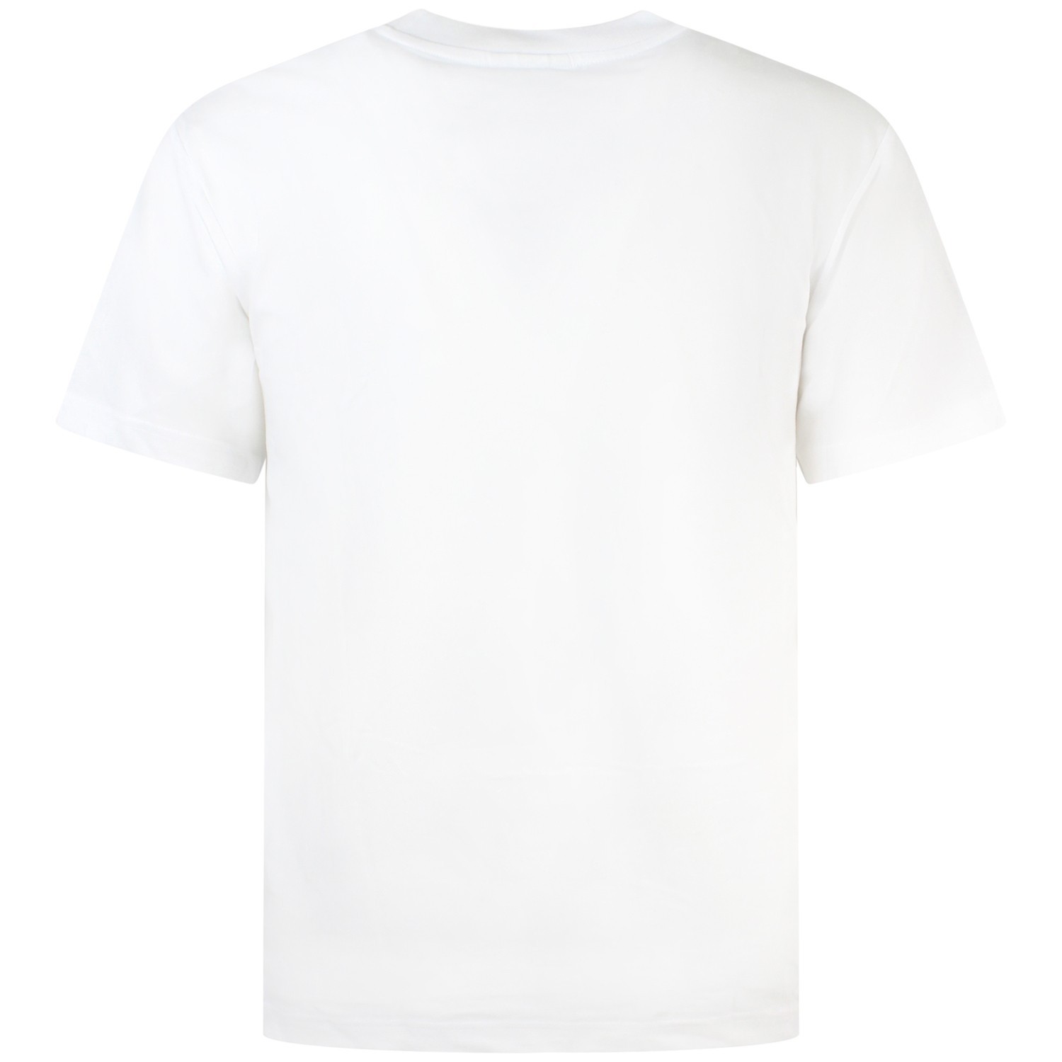 T-shirt bianca con mini logo per uomo 2