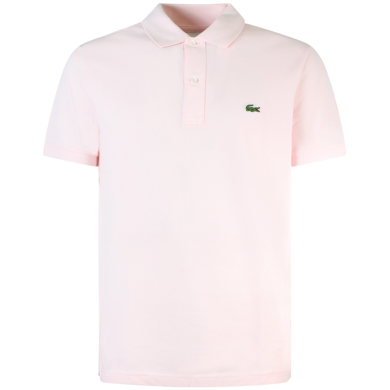 Polo rosa con mini logo slim fit per uomo