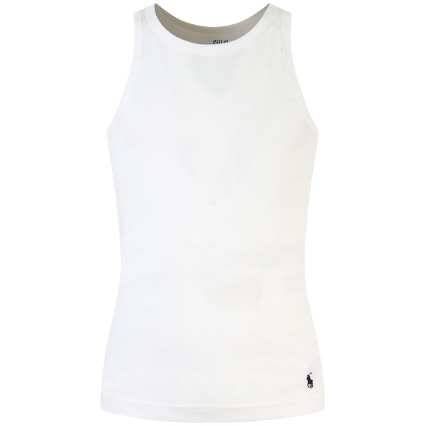 2-Pack Canotta bianca con mini logo per uomo