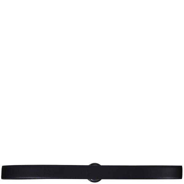 Cintura nera reversibile per uomo