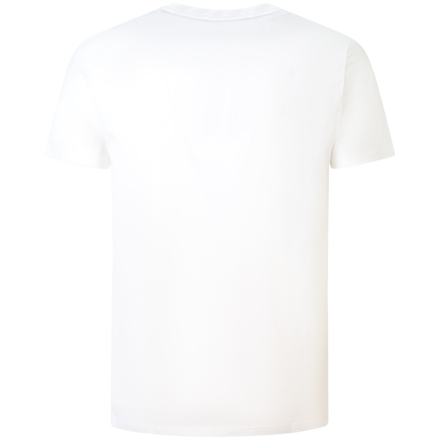 T-shirt bianca con mini logo per uomo 2