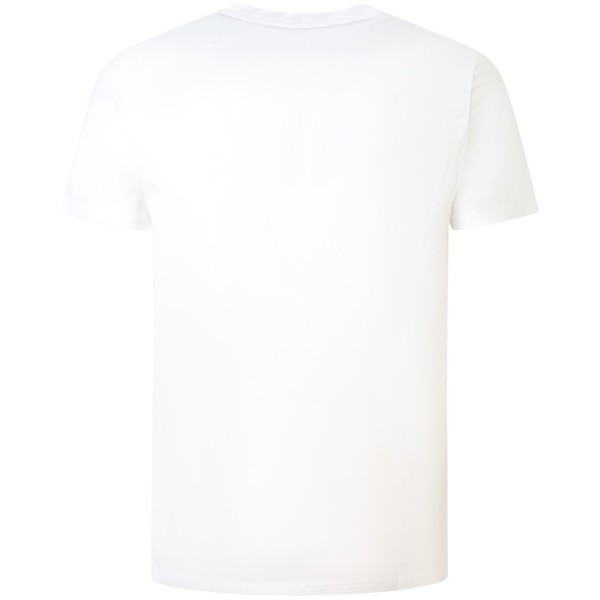 T-shirt bianca con mini logo per uomo