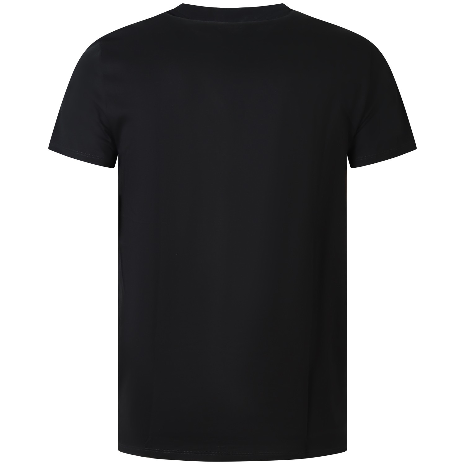 T-shirt nera con mini logo per uomo 2