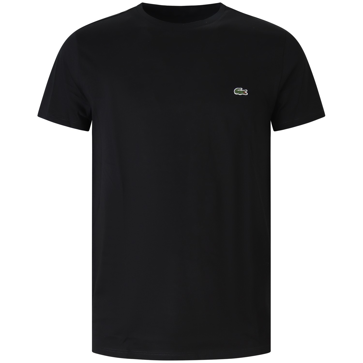 T-shirt nera con mini logo per uomo