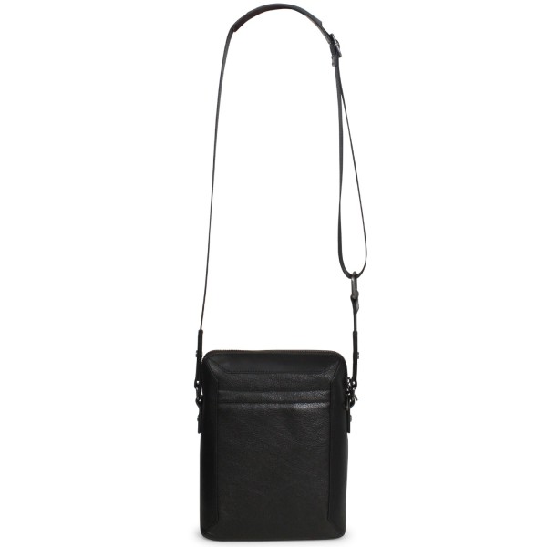 Tracolla nera con mini logo per uomo