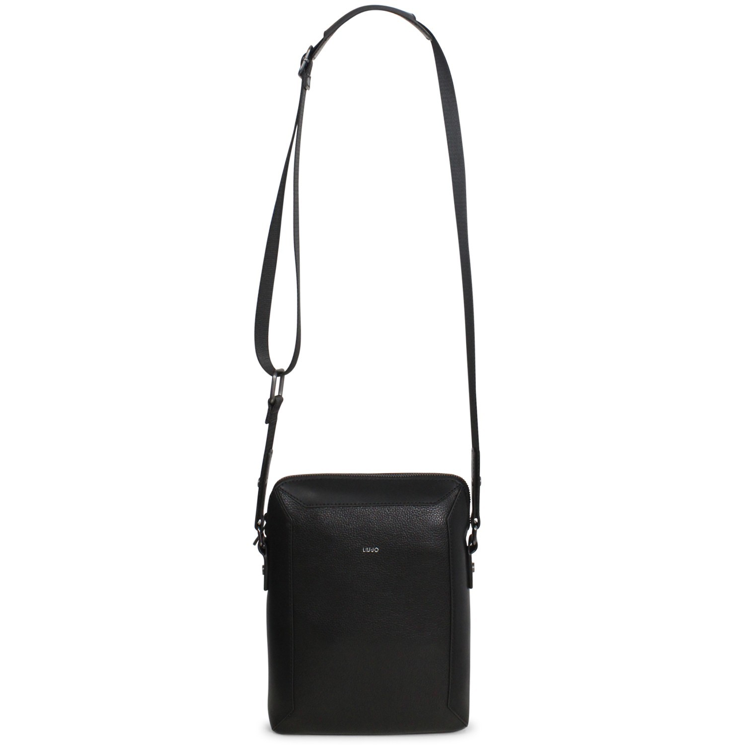 Tracolla nera con mini logo per uomo 2