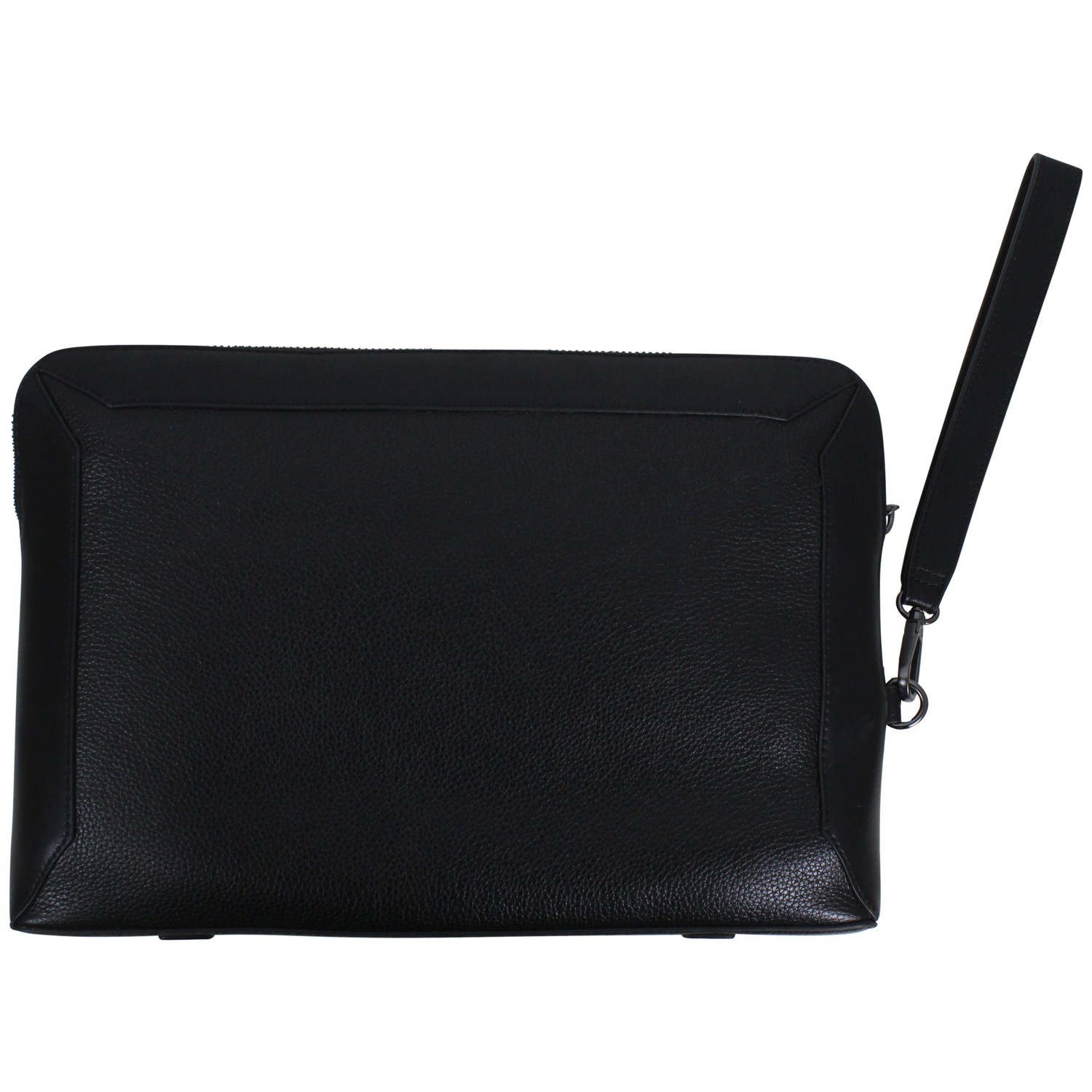Pochette nera con mini logo per uomo 2