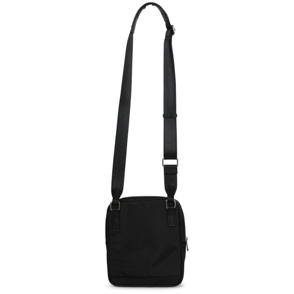 Tracolla nera con mini logo per uomo