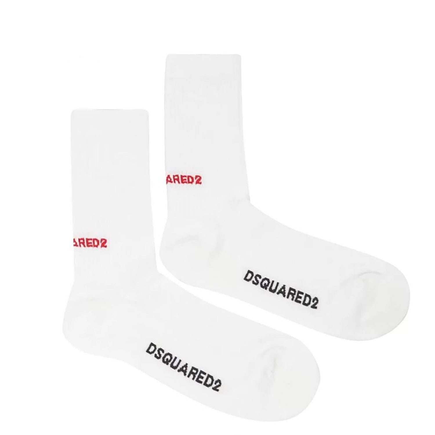 Calze bianche con logo per uomo