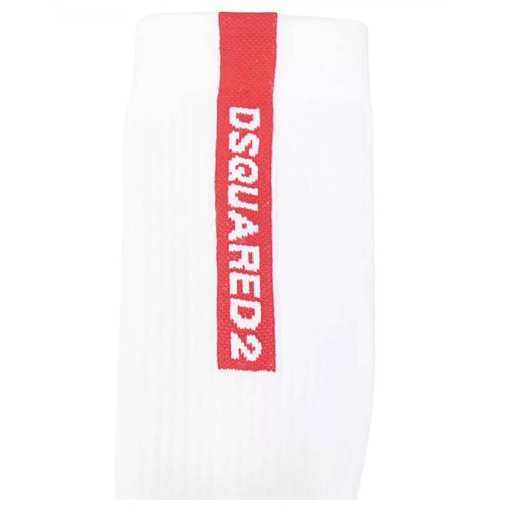 Calze bianche con logo per uomo