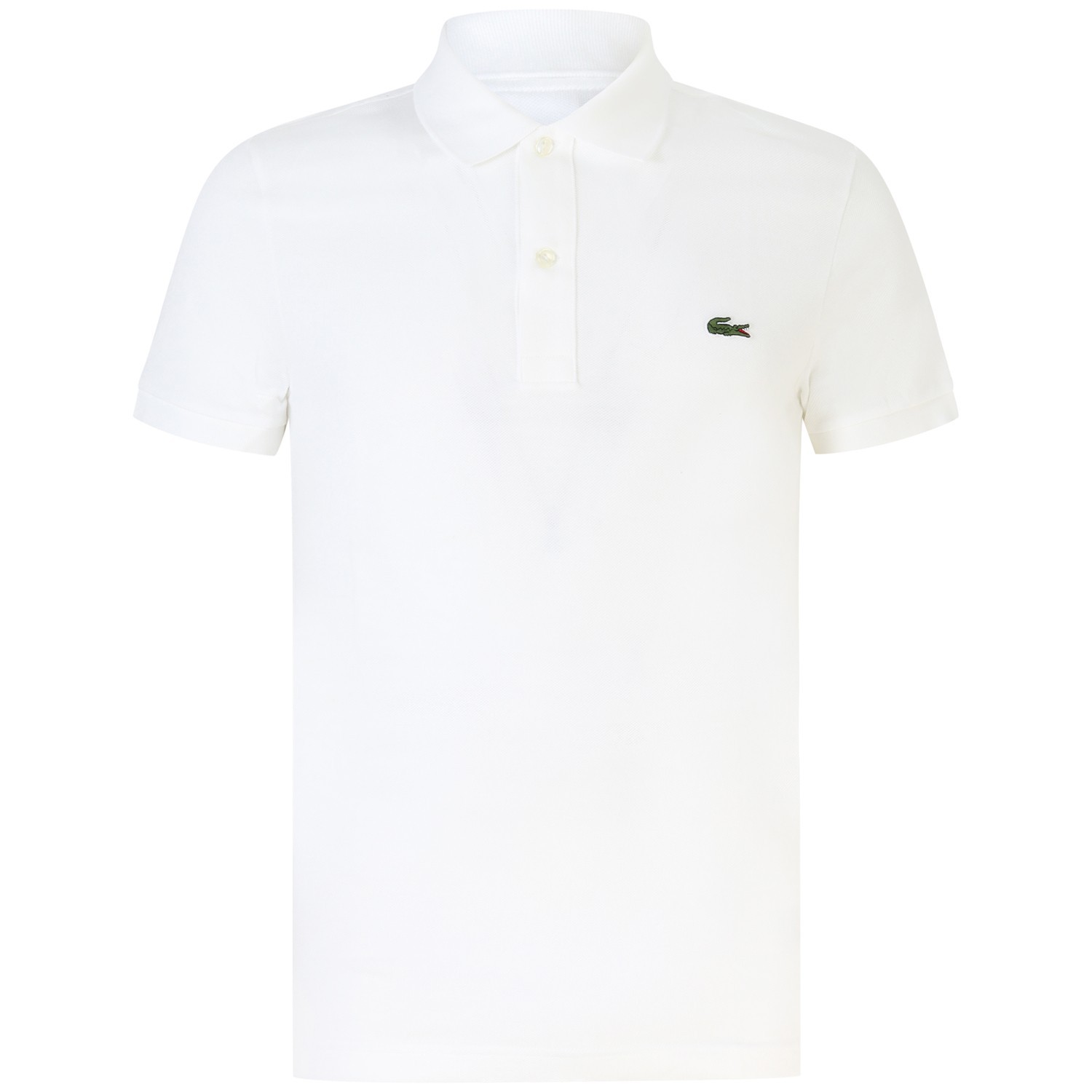 Polo bianca con mini logo slim fit  per uomo