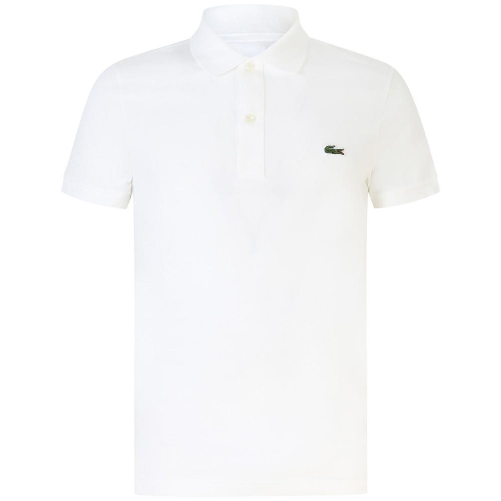 Polo bianca con mini logo slim fit  per uomo