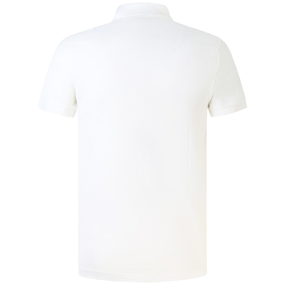 Polo bianca con mini logo slim fit  per uomo