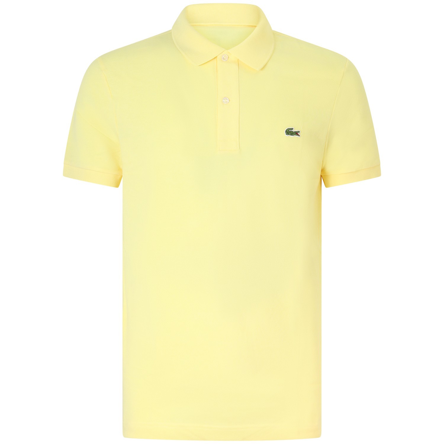 Polo gialla con mini logo slim fit per uomo