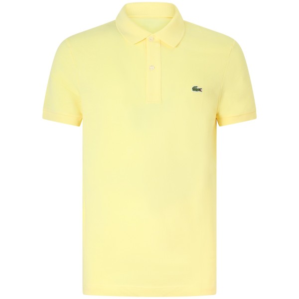 Polo gialla con mini logo slim fit per uomo