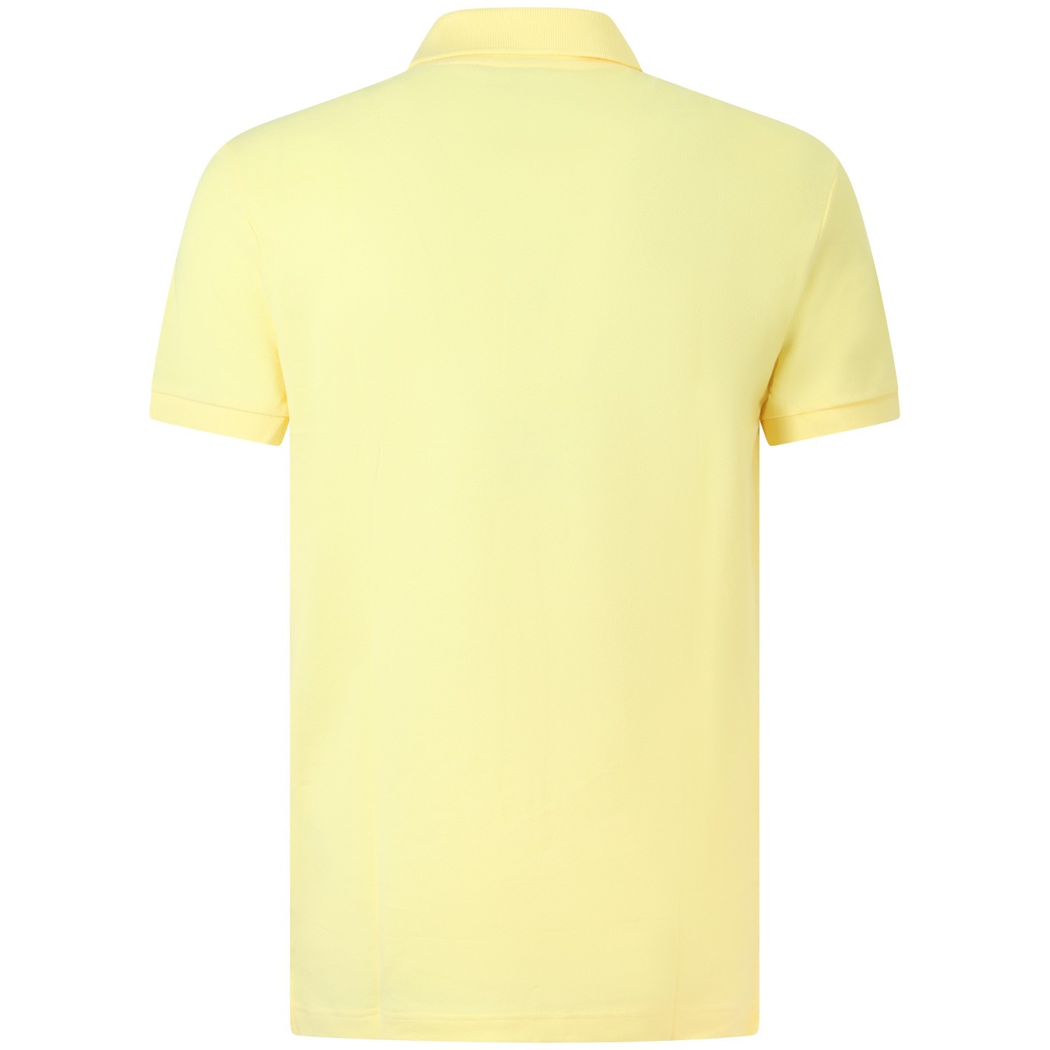 Polo gialla con mini logo slim fit per uomo 2