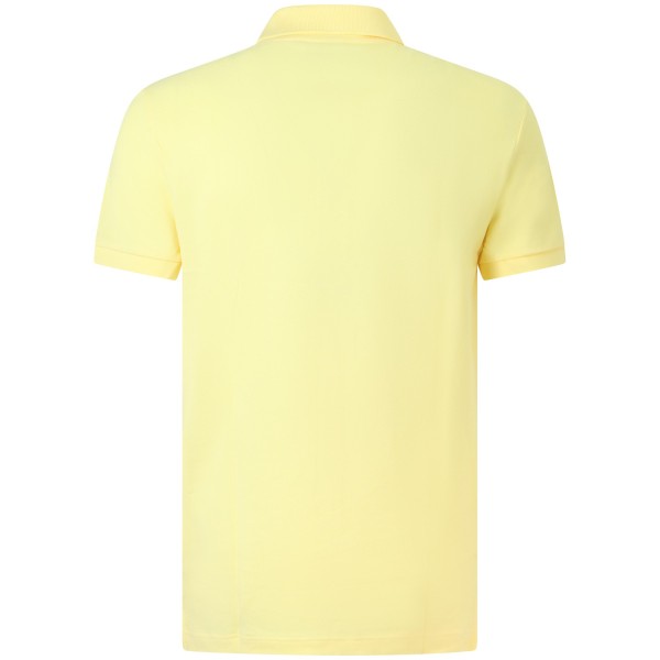 Polo gialla con mini logo slim fit per uomo