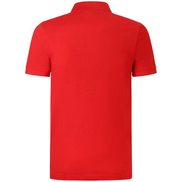 Polo rossa con mini logo slim fit per uomo