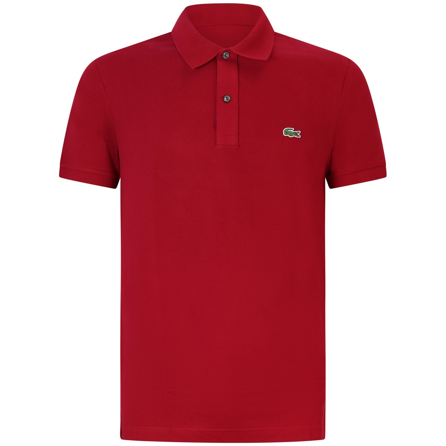Polo bordeaux con mini logo slim fit per uomo