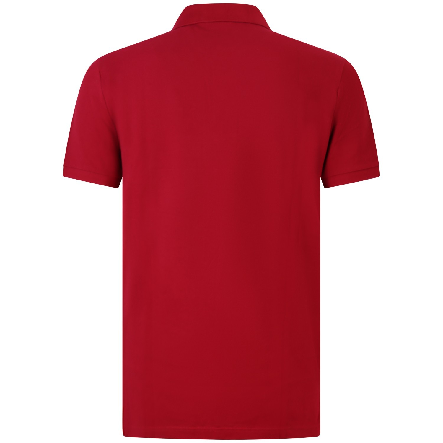 Polo bordeaux con mini logo slim fit per uomo 2
