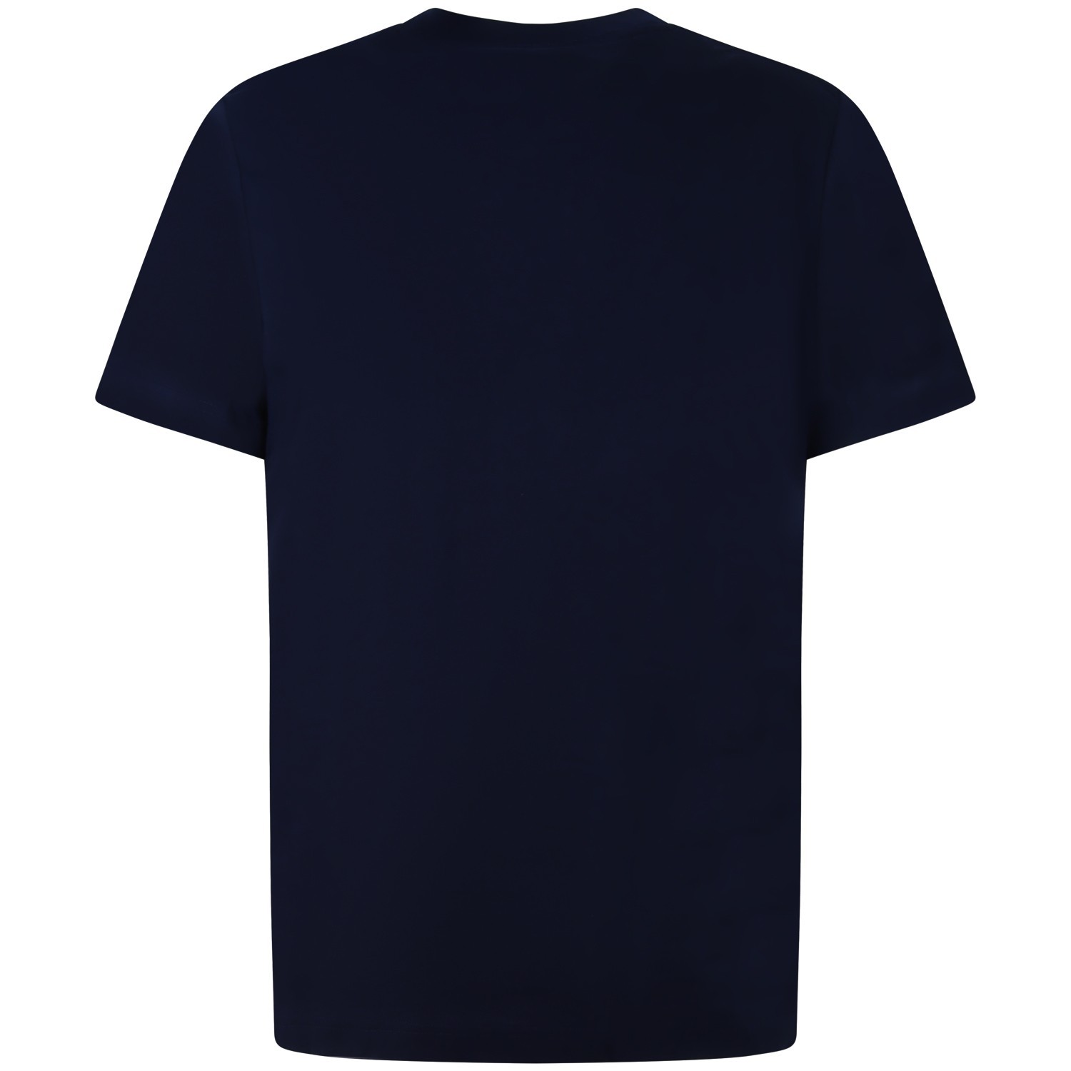 T-shirt blu con taschino per uomo 2