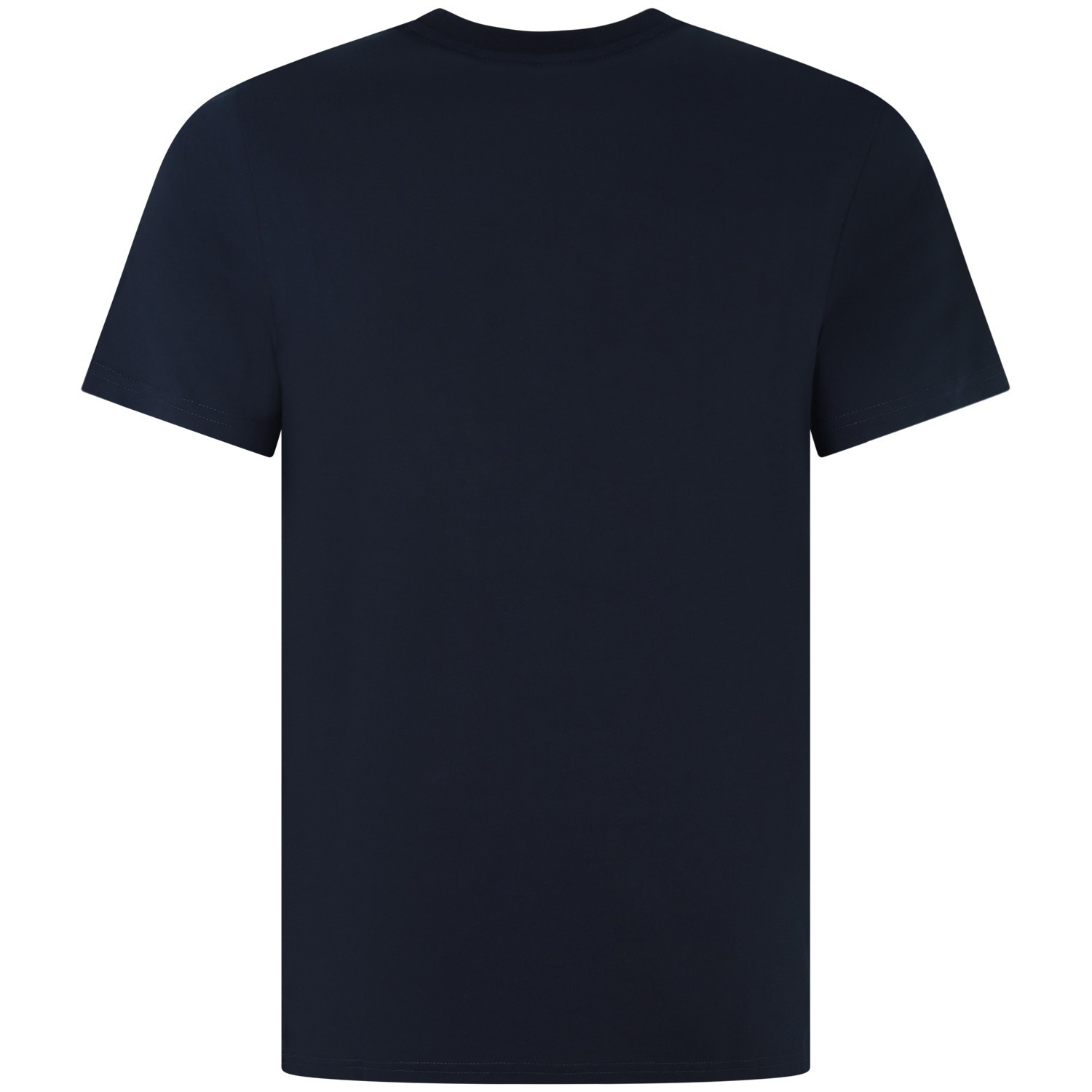 T-shirt blu con mini logo per uomo 2