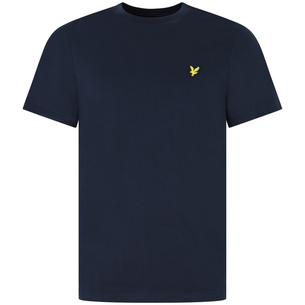 T-shirt blu con mini logo per uomo