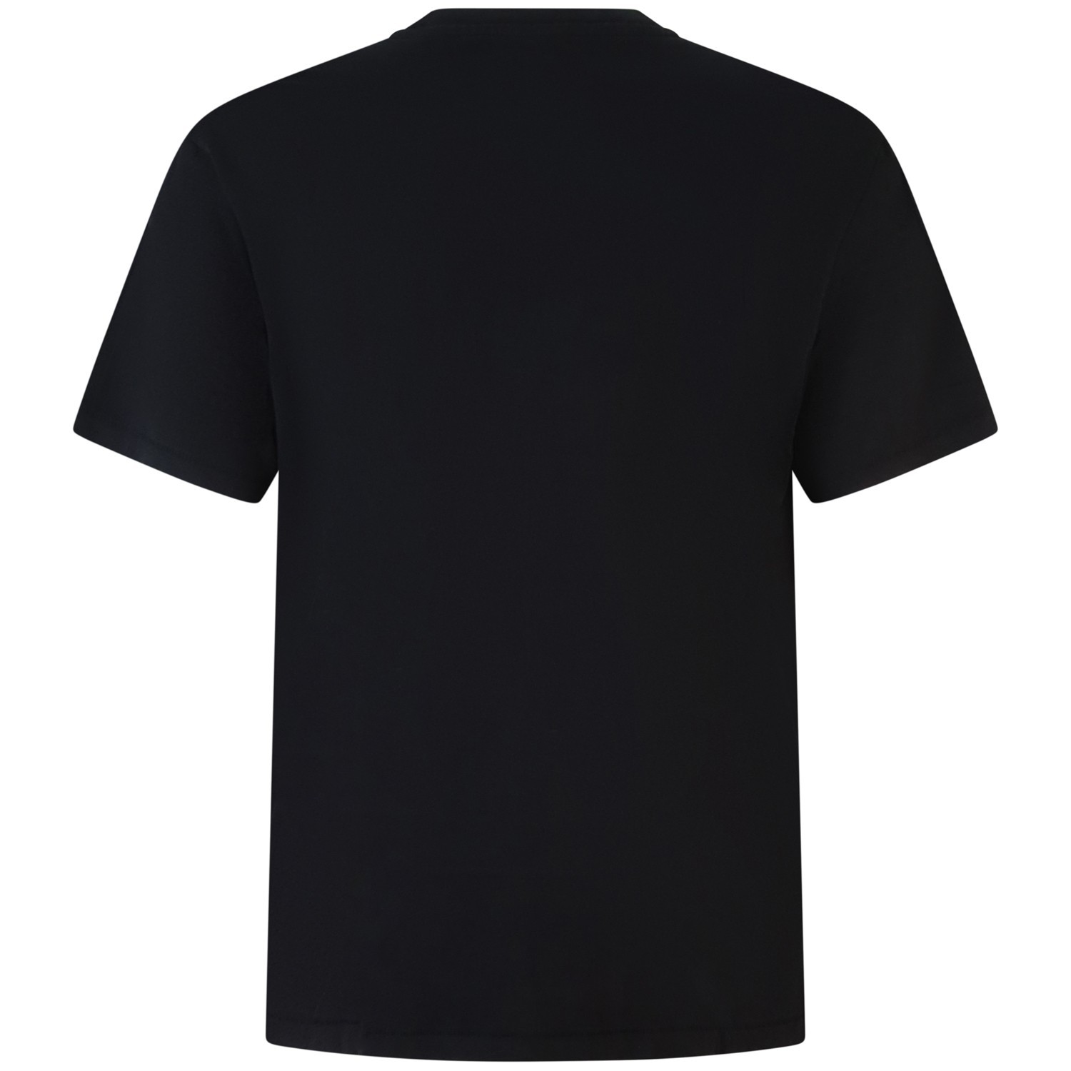 T-shirt nera con mini logo per uomo 2