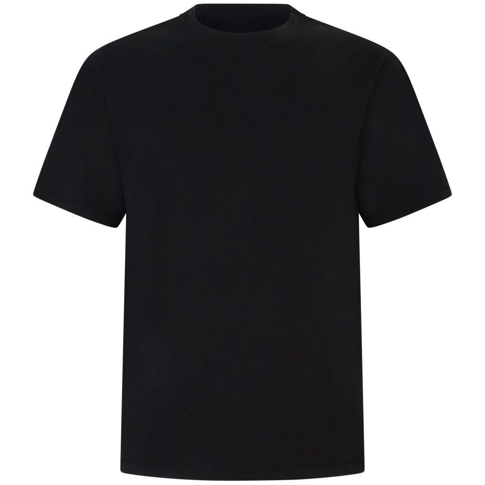 T-shirt nera con mini logo per uomo