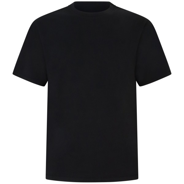 T-shirt nera con mini logo per uomo