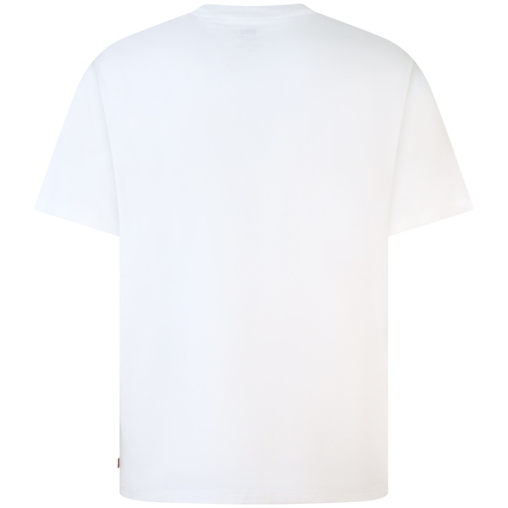 T-shirt bianca con mini logo per uomo