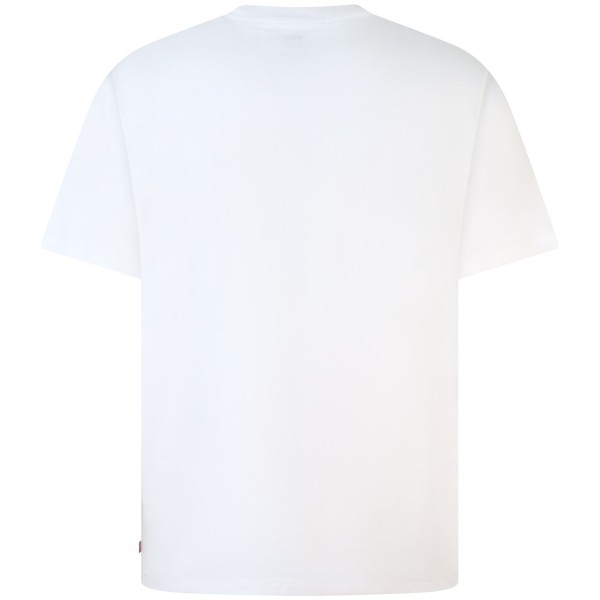 T-shirt bianca con mini logo per uomo