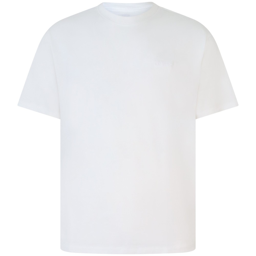 T-shirt bianca con mini logo per uomo