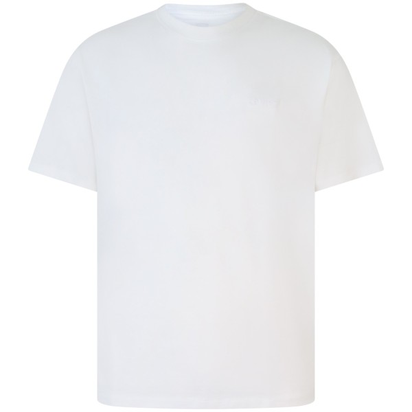 T-shirt bianca con mini logo per uomo