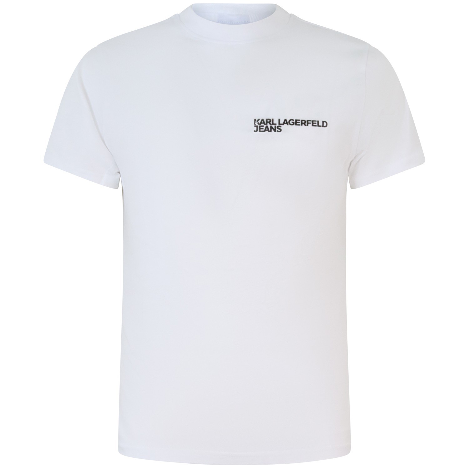 T-shirt bianca con mini logo per uomo