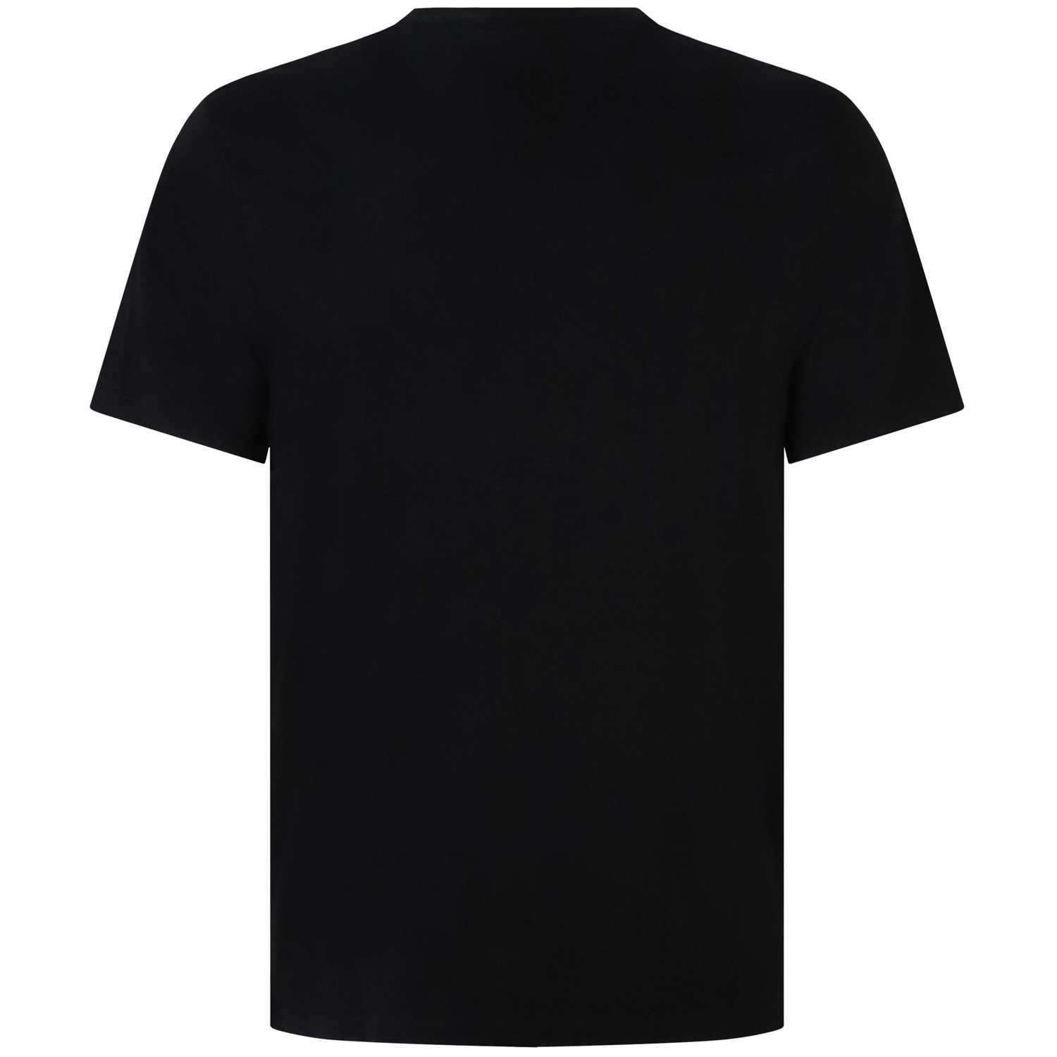 T-shirt nera con mini logo per uomo 2