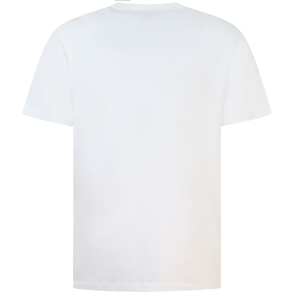 T-shirt bianca con mini logo per uomo