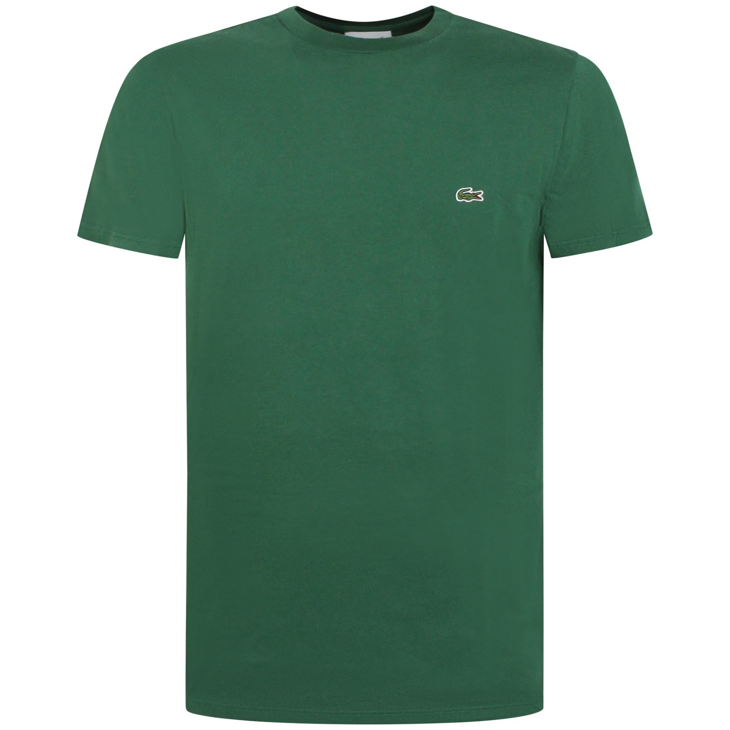 T-shirt verde con mini logo per uomo