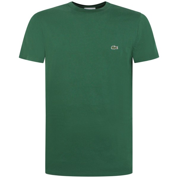 T-shirt verde con mini logo per uomo