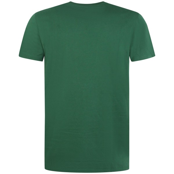 T-shirt verde con mini logo per uomo