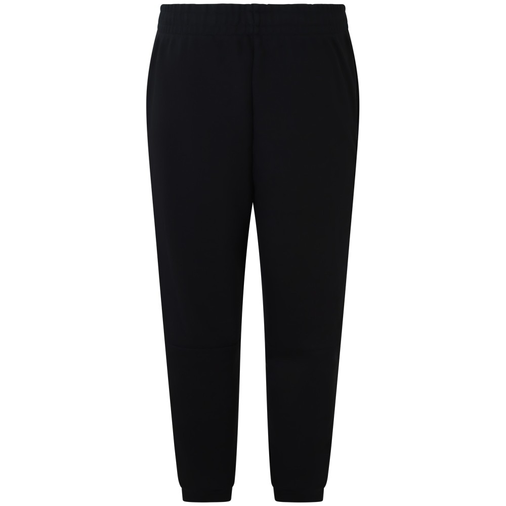 Pantalone tuta nero con mini logo per uomo