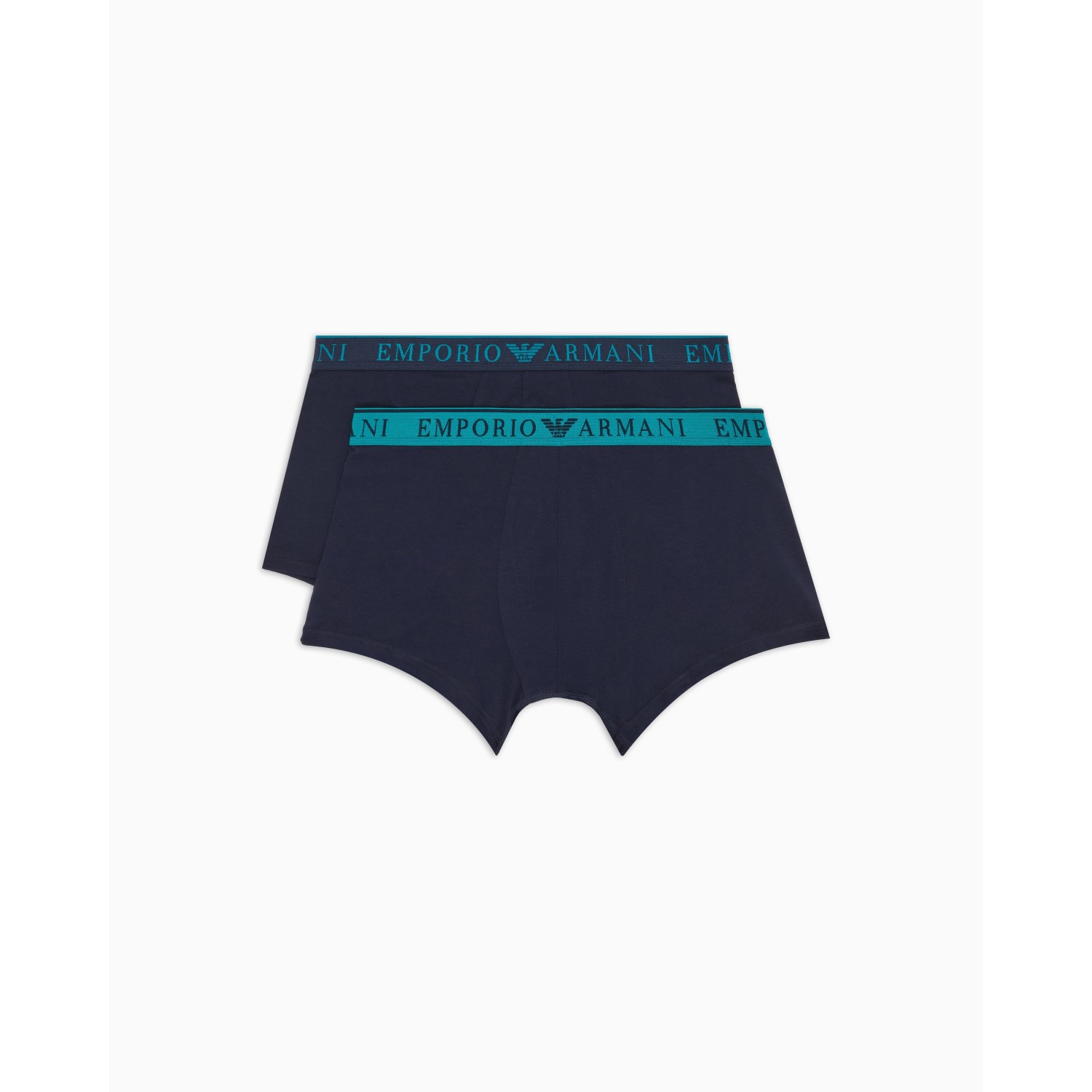 Boxer 2 pack blu con logo per uomo