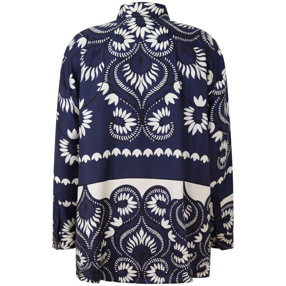 Camicia  blu a fantasia  per donna 'WKDLASTRA'