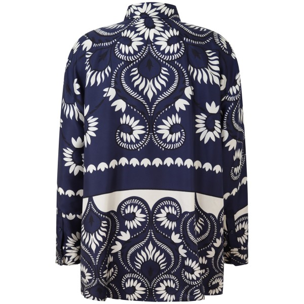 Camicia  blu a fantasia  per donna 'WKDLASTRA'